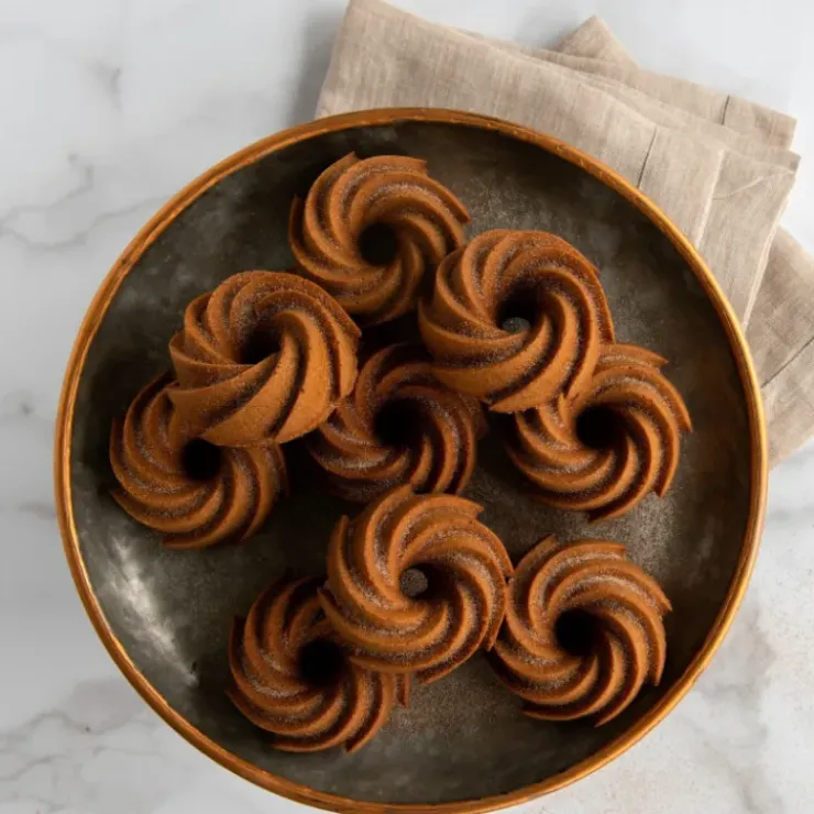 NORDIC WARE Moule Mini Bundt Héritage (x6) Gold Discount