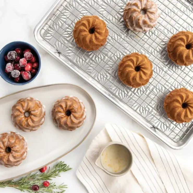 NORDIC WARE Moule Mini Bundt Pirouette (x6) Gold Discount