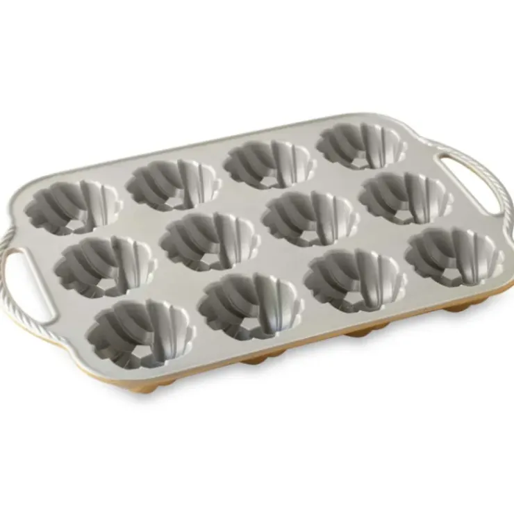 NORDIC WARE Moule Mini Bundt Torsadés (x12) Gold Clearance