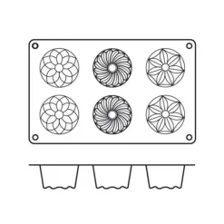 SILIKOMART Moule mini kougloffs assortis professionnel en silicone