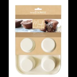 SCRAPCOOKING Moule Muffins Antiadhésif 32 x 20,5 cm x H 3,2 cm Best