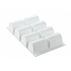 SILIKOMART Moule Silicone 8 Bûchettes 7,5 cm x 5 cm Professional