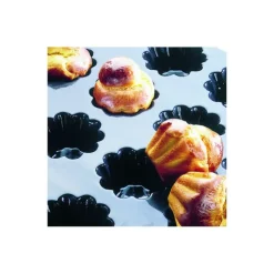 FLEXIPAN Moule Silicone 24 Brioches Lisses 8 cm x H 1,5 cm New