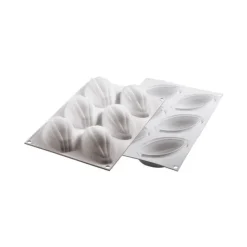 SILIKOMART Moule Silicone 6 Cabosses de cacao 10,2 x 5,4 cm 115ml Professional Hot