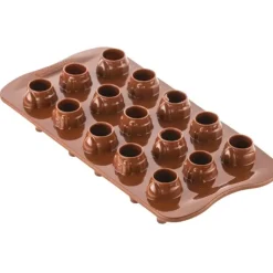 SILIKOMART Moule Silicone à Chocolat Mr & Mrs Brown Professional Outlet