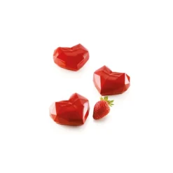 SILIKOMART Moule Silicone 6 Coeurs Origami 82,6 x 74 x h35 mm 110ml Professional Outlet