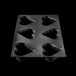 FLEXIPAN DEMARLE Moule Silicone 6 Cœurs Bombés 7,5 x 6,5 cm Sale