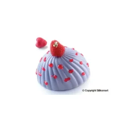 SILIKOMART Moule Silicone 6 Demi Sphères Vrillées Ø 75 mm Professional Outlet