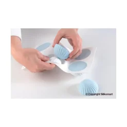 SILIKOMART Moule Silicone 6 Demi Sphères Vrillées Ø 75 mm Professional Outlet