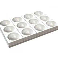 SILIKOMART Moule Silicone 12 Demi-Sphères 11,5 x H 5,75 cm Professional Discount