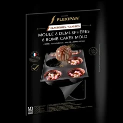 FLEXIPAN DEMARLE Moule Silicone 6 Demi-Sphères Ø 7 cm Best