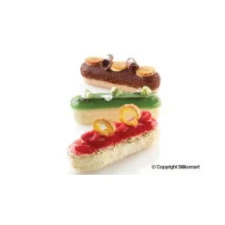 SILIKOMART Moule Silicone 6 Eclairs 129 x 40 x h35 mm 140ml Professional Online