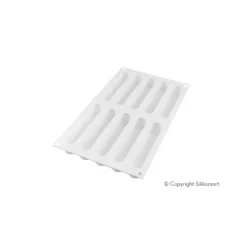 SILIKOMART Moule Silicone 10 Eclairs 13x2,5 cm Professional Clearance