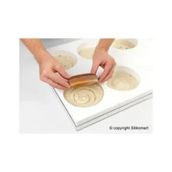 SILIKOMART Moule silicone 6 empreintes rondes Ø180 mm