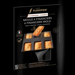 FLEXIPAN DEMARLE Moule Silicone 6 Financiers 8,5 x 4,5 cm Outlet