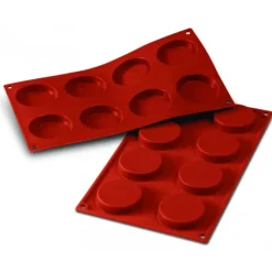 SILIKOMART Moule Silicone 8 Florentins 6 cm x H 1,2 cm Clearance