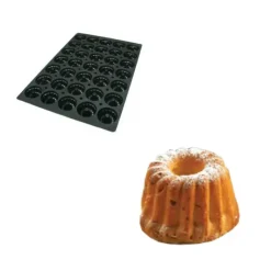 SILIKOMART Moule Silicone 35 Kouglofs Ø7,1 x h 3,5 cm 90ml Professional Discount
