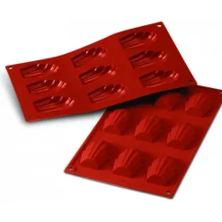 SILIKOMART Moule Silicone 9 Madeleines 6,8 x 4,5 cm New
