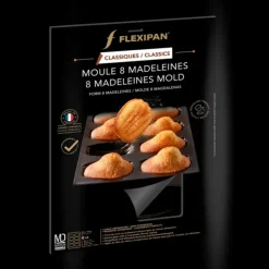 FLEXIPAN DEMARLE Moule Silicone 8 Madeleines 8 x 4,5 cm Online