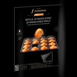 FLEXIPAN DEMARLE Moule Silicone 20 Madeleines 8 x 4,5 cm Best