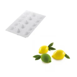 SILIKOMART Moule Silicone 15 Mini Citrons 58 x 38 x h27 mm 30ml Professional Sale