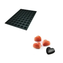 SILIKOMART Moule Silicone 70 Mini Coeurs 3,6 x 3,9 x H1,6 cm 11ml Professional Outlet