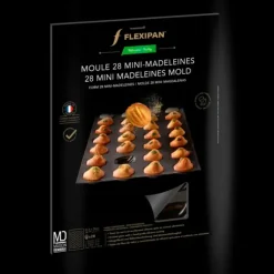 FLEXIPAN DEMARLE Moule Silicone 28 Mini Madeleines 5,5 x 3,5 cm Discount