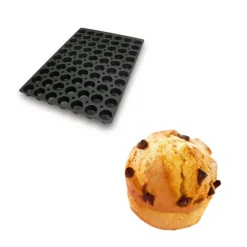 SILIKOMART Moule Silicone 70 Mini Muffins Ø4,5 x 3 cm 40ml Professional Best