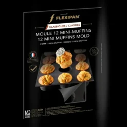 FLEXIPAN DEMARLE Moule Silicone 12 Mini Muffins Ø 5 cm Clearance