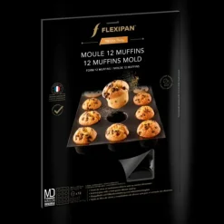 FLEXIPAN DEMARLE Moule Silicone 12 Muffins Ø 7 cm Discount