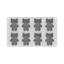 SILIKOMART Moule Silicone 8 Oursons 68 ml Professional
