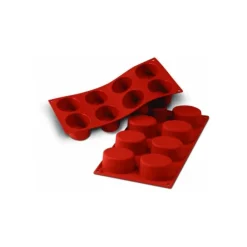 SILIKOMART Moule Silicone 8 Ovales 7,5 x 5,5 cm New