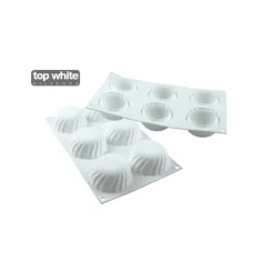 SILIKOMART Moule Silicone 6 Palets Vrillés Samouraï 110ml Professional New