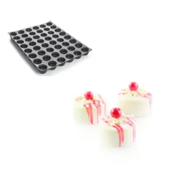 SILIKOMART Moule Silicone 96 Pomponnettes Ø3,6 x H1,7 cm 15ml Professional Outlet