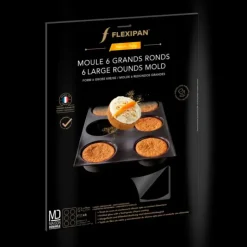 FLEXIPAN DEMARLE Moule Silicone 6 Ronds Ø 10 cm Discount
