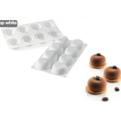 SILIKOMART Moule Silicone 8 Ronds Bombés 85 ml Professional Outlet