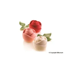 SILIKOMART Moule Silicone 6 Roses 7 x 5,5 cm 143ml Professional Outlet