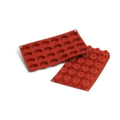 SILIKOMART Moule Silicone 24 Savarins Ovales 4,4 x 3,2 cm Discount