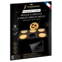 FLEXIPAN DEMARLE Moule Silicone 6 Smileys Ø 8 cm Clearance