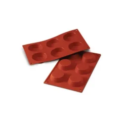 SILIKOMART Moule Silicone 6 Tartelettes 7 cm x H 2 cm