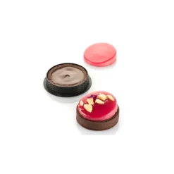SILIKOMART 3D DESIGN Moule Silicone 6 Tartelettes Glam Ø 8 cm New