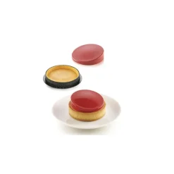 SILIKOMART 3D DESIGN Moule Silicone 6 Tartelettes Glam Ø 8 cm New