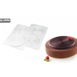 SILIKOMART Moule Silicone 2 Tourbillons 100ml Grand Modèle Professional Discount