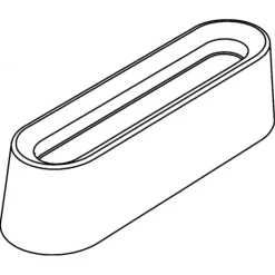 PAVOFLEX Moule Silicone Bande Creuse 12 x 3,5 cm x H 3,2 cm (x20) Best