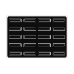 PAVOFLEX Moule Silicone Bande Inclinée 12 x 3 cm x H 3,5 cm (x20)