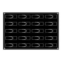 PAVOFLEX Moule Silicone Bande Ronde 12 x 3,3 cm x H 3,2 cm (x20) Clearance