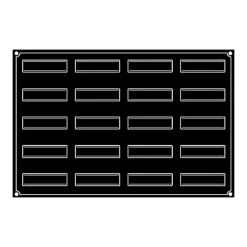PAVOFLEX Moule Silicone Bande Vrillée 12 x 3,2 cm x H 3,8 cm (x20)