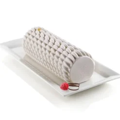 SILIKOMART Moule Silicone Bûche avec Quenelles 3D Design Best