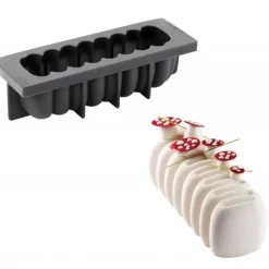 PAVONI Moule Silicone Bûche Crème 25 x 8,4 cm x H 7,5 cm Clearance