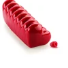 SILIKOMART Moule Silicone Bûche Cœur 24,8 x 8,8 x H 8 cm Discount